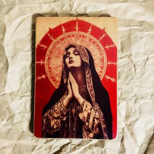 Сучасна ікона на дереві Богородиці Молитва